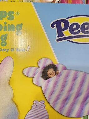 Peepa Plush Purple & White Striped Bunny Sleeping Bag - Peepa